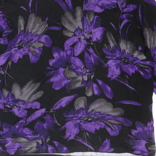 Precis Womens Multicoloured Round Neck Floral Viscose Pullover Jumper Size S