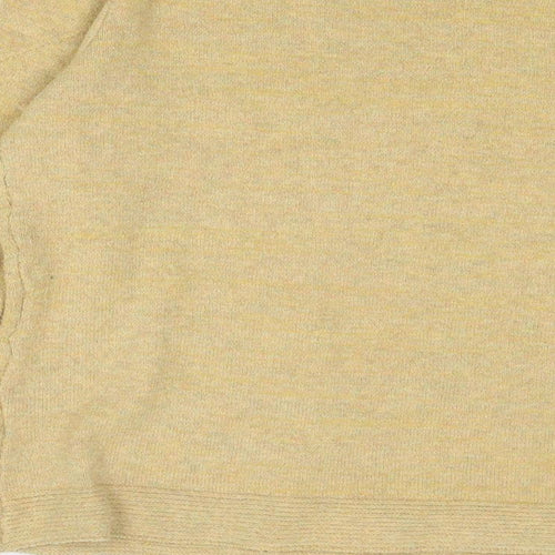Anna Rose Womens Yellow Round Neck Polyester Pullover Jumper Size L