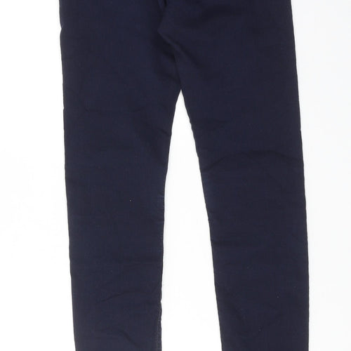 Marks and Spencer Womens Blue Cotton Skinny Jeans Size 8 Regular Zip