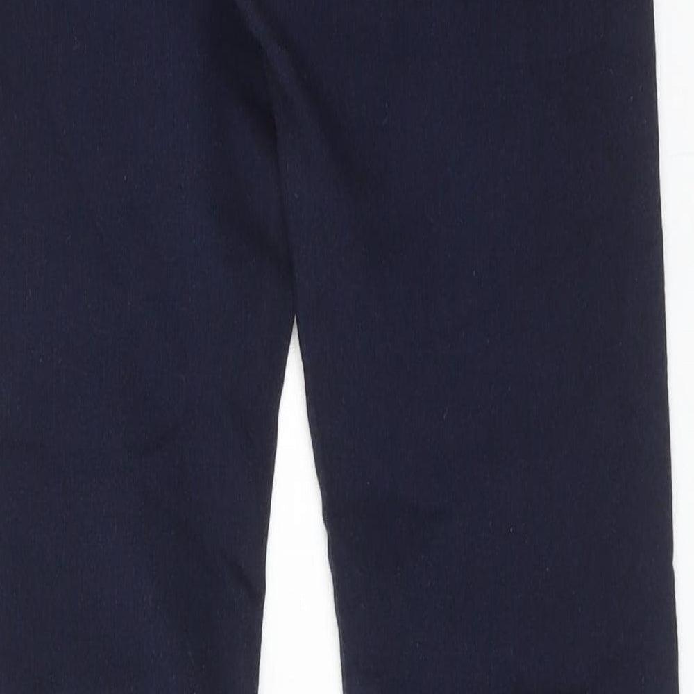 Marks and Spencer Womens Blue Cotton Skinny Jeans Size 8 Regular Zip