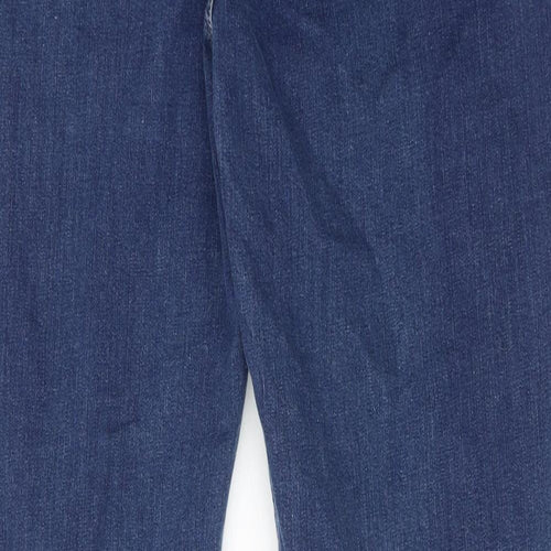 Per Una Womens Blue Cotton Skinny Jeans Size 22 Regular Zip