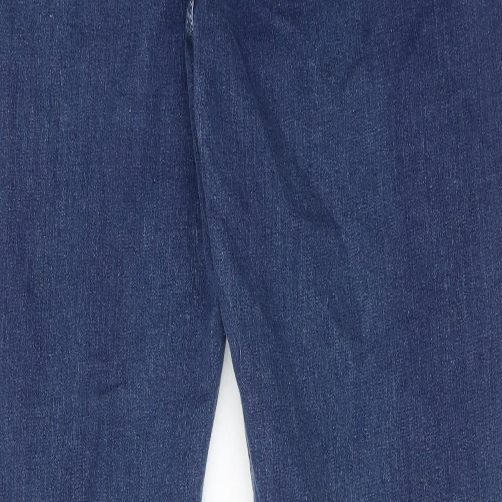 Per Una Womens Blue Cotton Skinny Jeans Size 22 Regular Zip