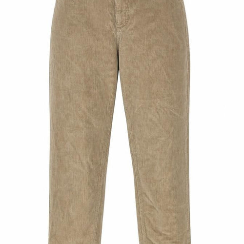 ASOS Womens Brown Cotton Trousers Size 28 in L30 in Regular Zip