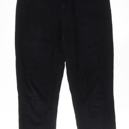 BDG Womens Black Cotton Trousers Size 27 in L32 in Regular Zip
