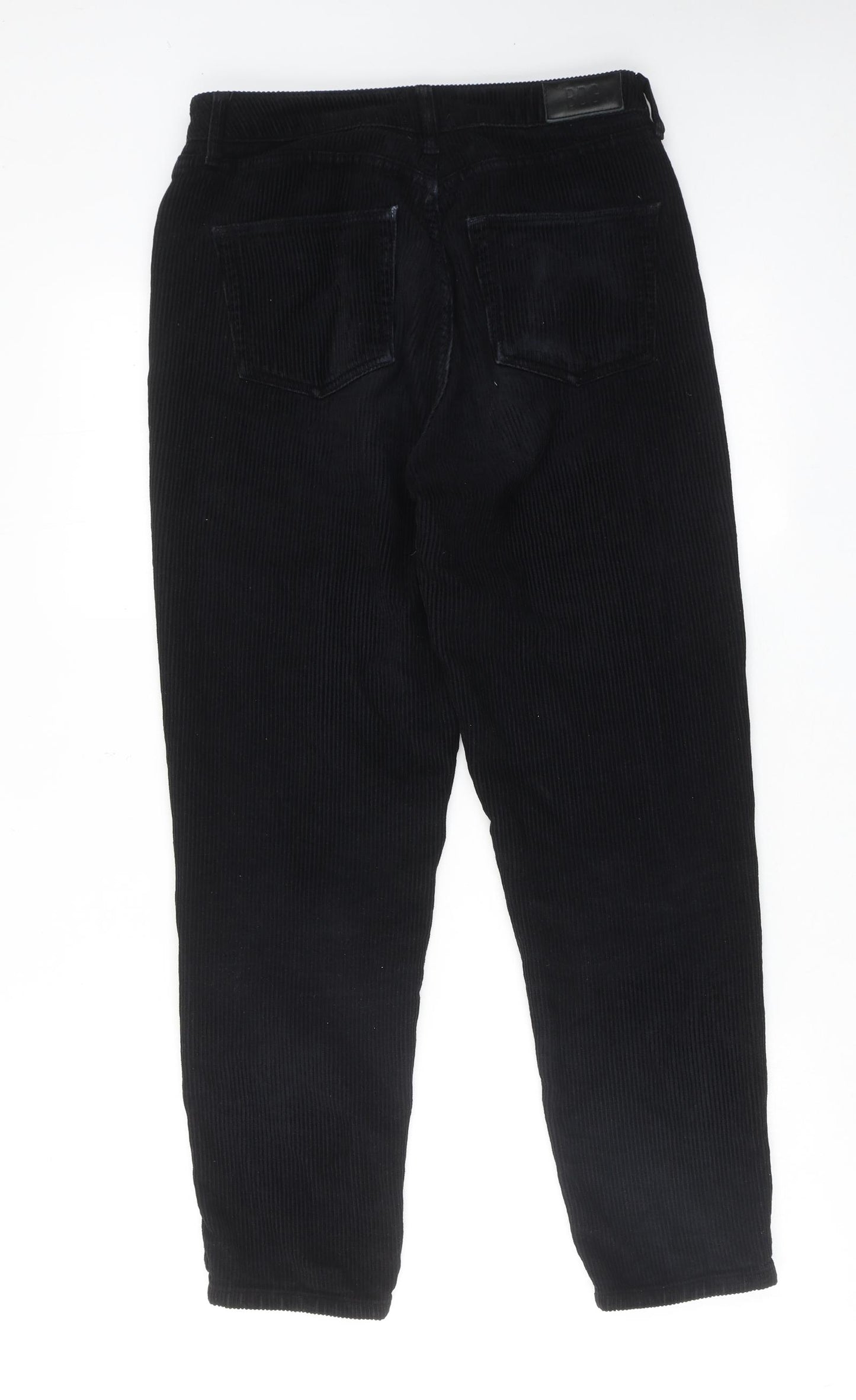 BDG Womens Black Cotton Trousers Size 27 in L32 in Regular Zip