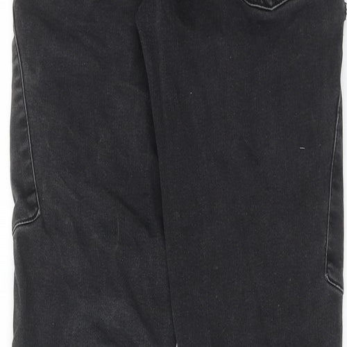 George Womens Black Cotton Skinny Jeans Size XS Regular Drawstring