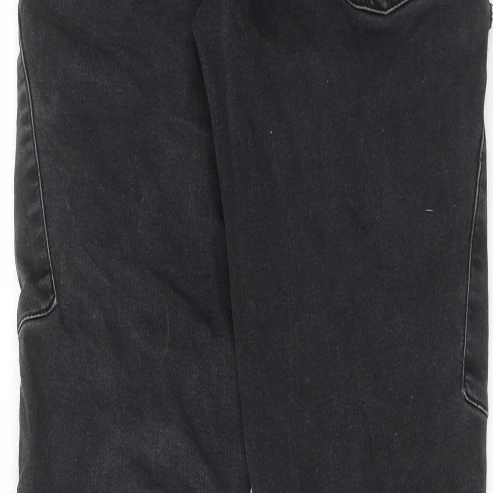 George Womens Black Cotton Skinny Jeans Size XS Regular Drawstring