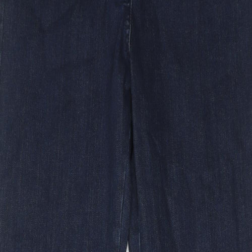 Thalava Womens Blue Cotton Straight Jeans Size 30 in Regular Zip