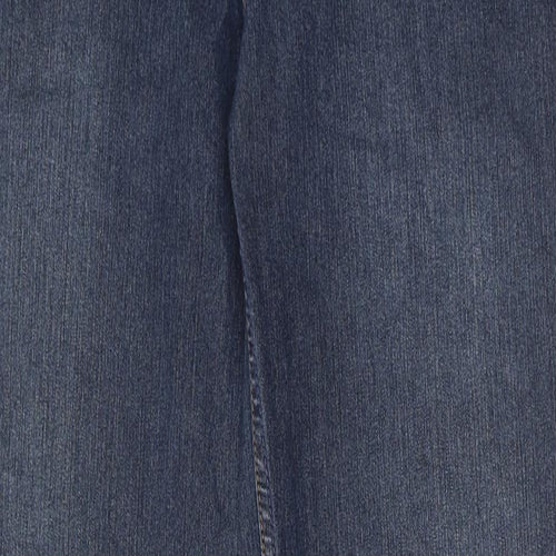 Mustang Mens Blue Cotton Straight Jeans Size 35 in L36 in Regular Zip