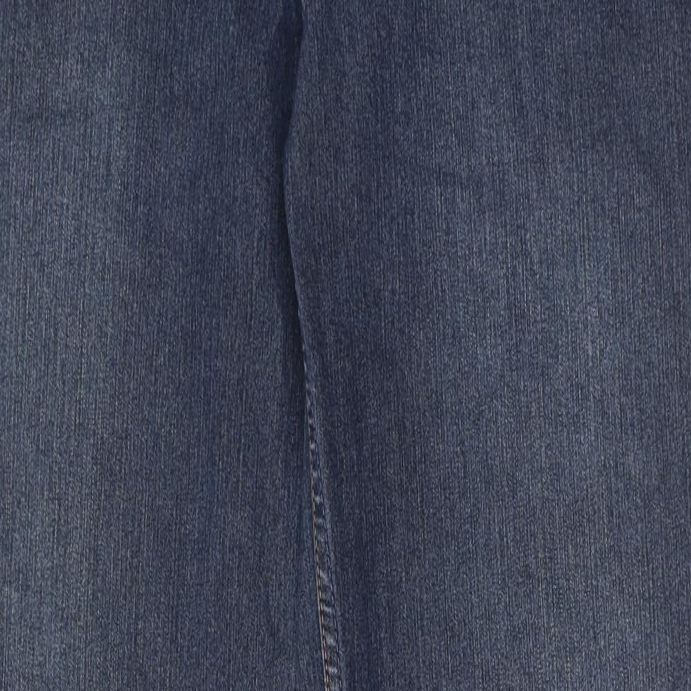 Mustang Mens Blue Cotton Straight Jeans Size 35 in L36 in Regular Zip