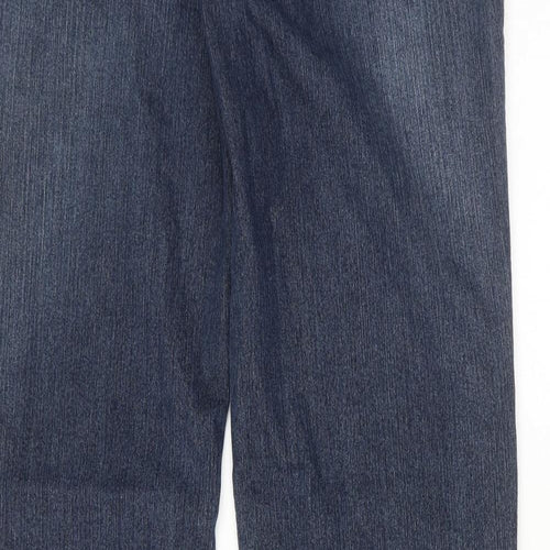 Mustang Mens Blue Cotton Straight Jeans Size 35 in L36 in Regular Zip