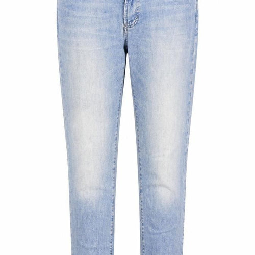 Maison de Nimes Womens Blue Cotton Straight Jeans Size 10 Regular Zip