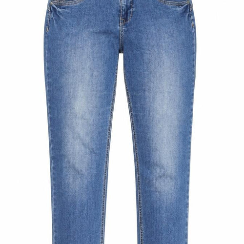 Cream Womens Blue Cotton Straight Jeans Size 31 in Regular Zip