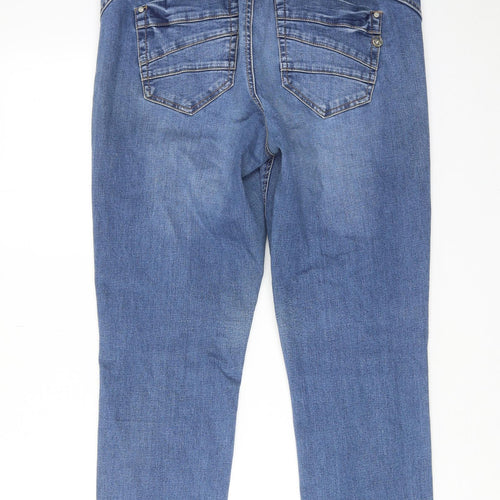 Cream Womens Blue Cotton Straight Jeans Size 31 in Regular Zip