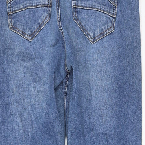 Cream Womens Blue Cotton Straight Jeans Size 31 in Regular Zip
