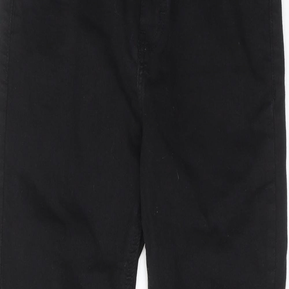Topshop Womens Black Cotton Skinny Jeans Size 30 in L28 in Regular Zip