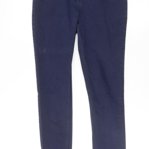 Papaya Womens Blue Cotton Skinny Jeans Size 8 Regular Zip