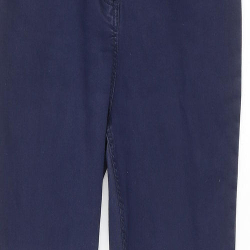 Papaya Womens Blue Cotton Skinny Jeans Size 8 Regular Zip