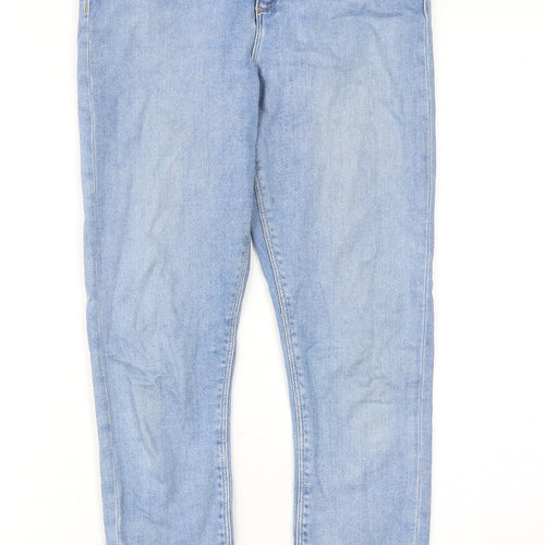 ASOS Womens Blue Cotton Skinny Jeans Size 28 in L30 in Regular Zip