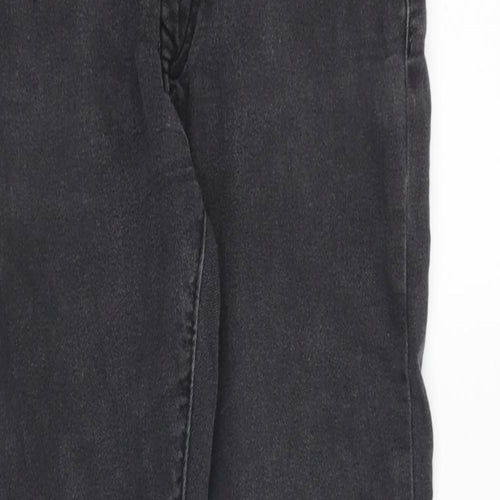 BSC Jeans Mens Grey Cotton Skinny Jeans Size 32 in L32 in Extra-Slim Zip