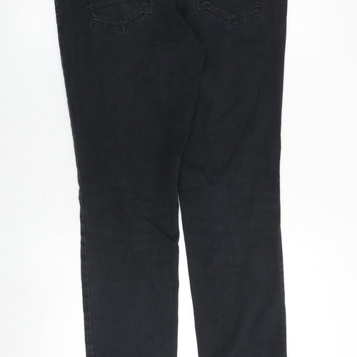 Aeropostale Mens Black Cotton Straight Jeans Size 31 in Slim Zip