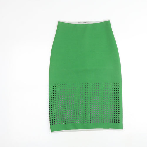 Clover Canyon Womens Green Polyester Bandage Skirt Size XS - Cut out detail