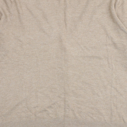 C&A Womens Brown V-Neck Viscose Cardigan Jumper Size L