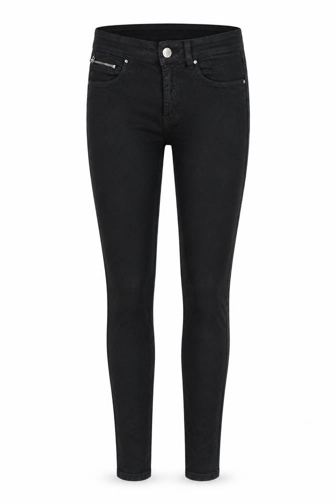 Morgan Womens Black Cotton Skinny Jeans Size 10 Regular Zip