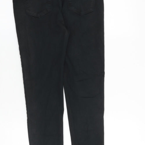 Morgan Womens Black Cotton Skinny Jeans Size 10 Regular Zip