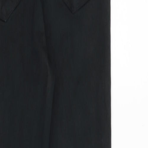 Morgan Womens Black Cotton Skinny Jeans Size 10 Regular Zip