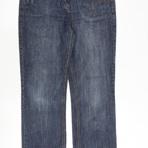 LTD Jeans Womens Blue Cotton Straight Jeans Size 34 in Regular Zip