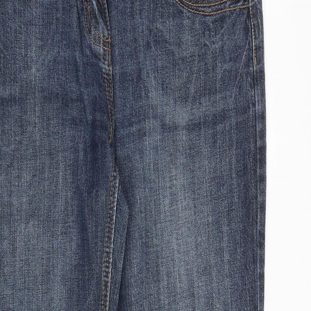 LTD Jeans Womens Blue Cotton Straight Jeans Size 34 in Regular Zip