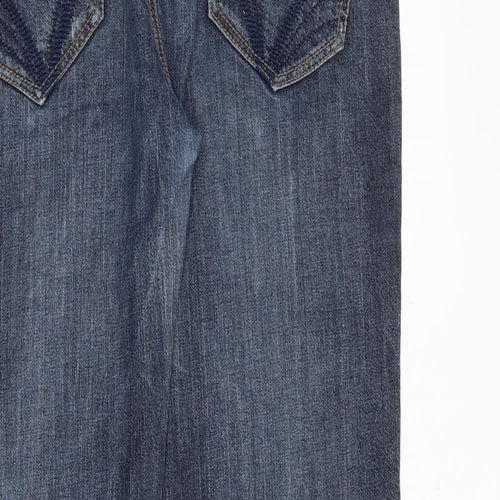 LTD Jeans Womens Blue Cotton Straight Jeans Size 34 in Regular Zip