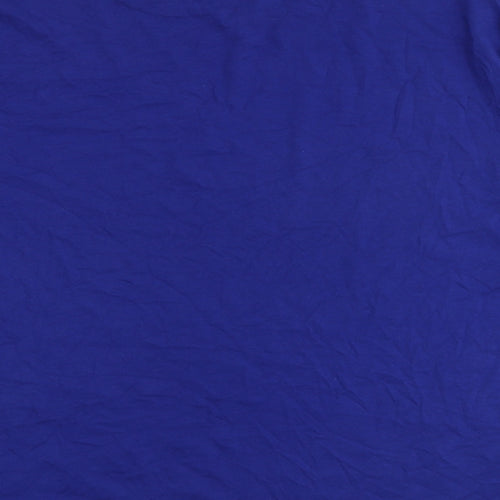 Marks and Spencer Mens Blue Cotton T-Shirt Size L Round Neck