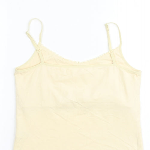 Principles Womens Ivory Cotton Basic Tank Size S Round Neck