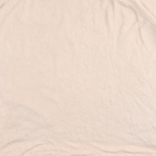 Warehouse Womens Pink Round Neck Viscose Pullover Jumper Size 10