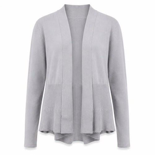 Monsoon Womens Grey V-Neck Nylon Cardigan Jumper Size 12