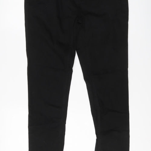 Denim & Co. Womens Black Cotton Skinny Jeans Size 34 in L30 in Regular Button