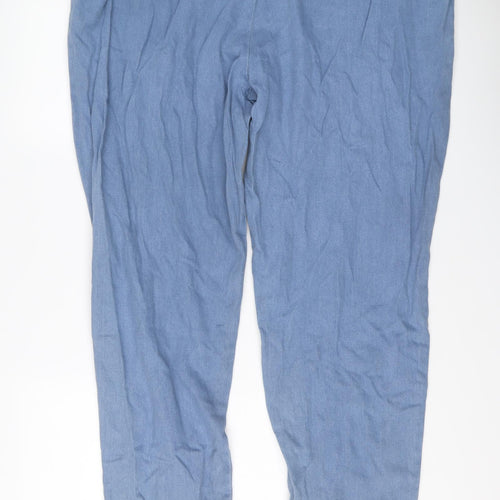 Classics Womens Blue Cotton Straight Jeans Size 40 in L28 in Regular Drawstring