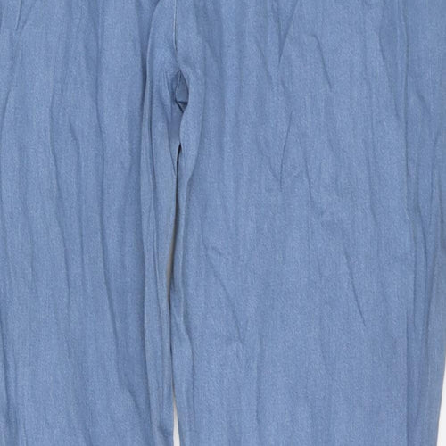Classics Womens Blue Cotton Straight Jeans Size 40 in L28 in Regular Drawstring
