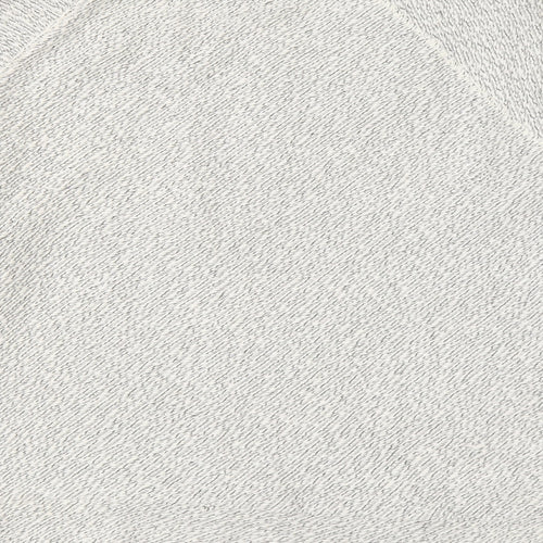 M&Co Womens Grey Round Neck Cotton Pullover Jumper Size 16