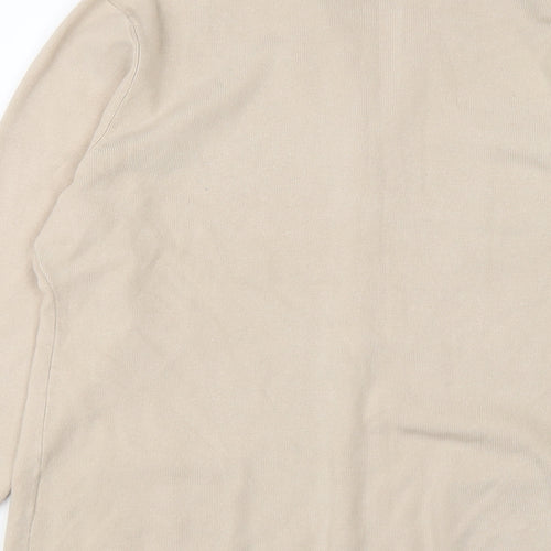 Damart Womens Beige Collared Viscose Cardigan Jumper Size 16