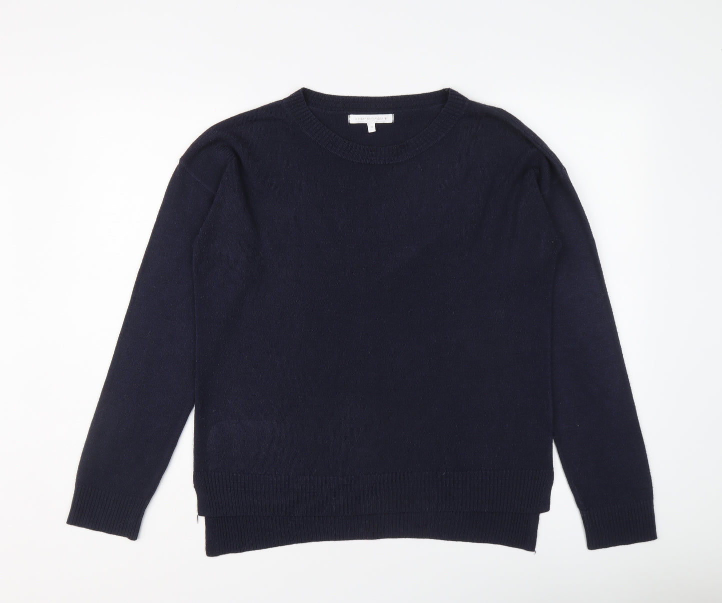 NEXT Womens Blue Round Neck Acrylic Pullover Jumper Size M