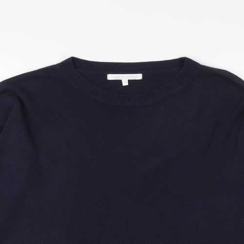 NEXT Womens Blue Round Neck Acrylic Pullover Jumper Size M