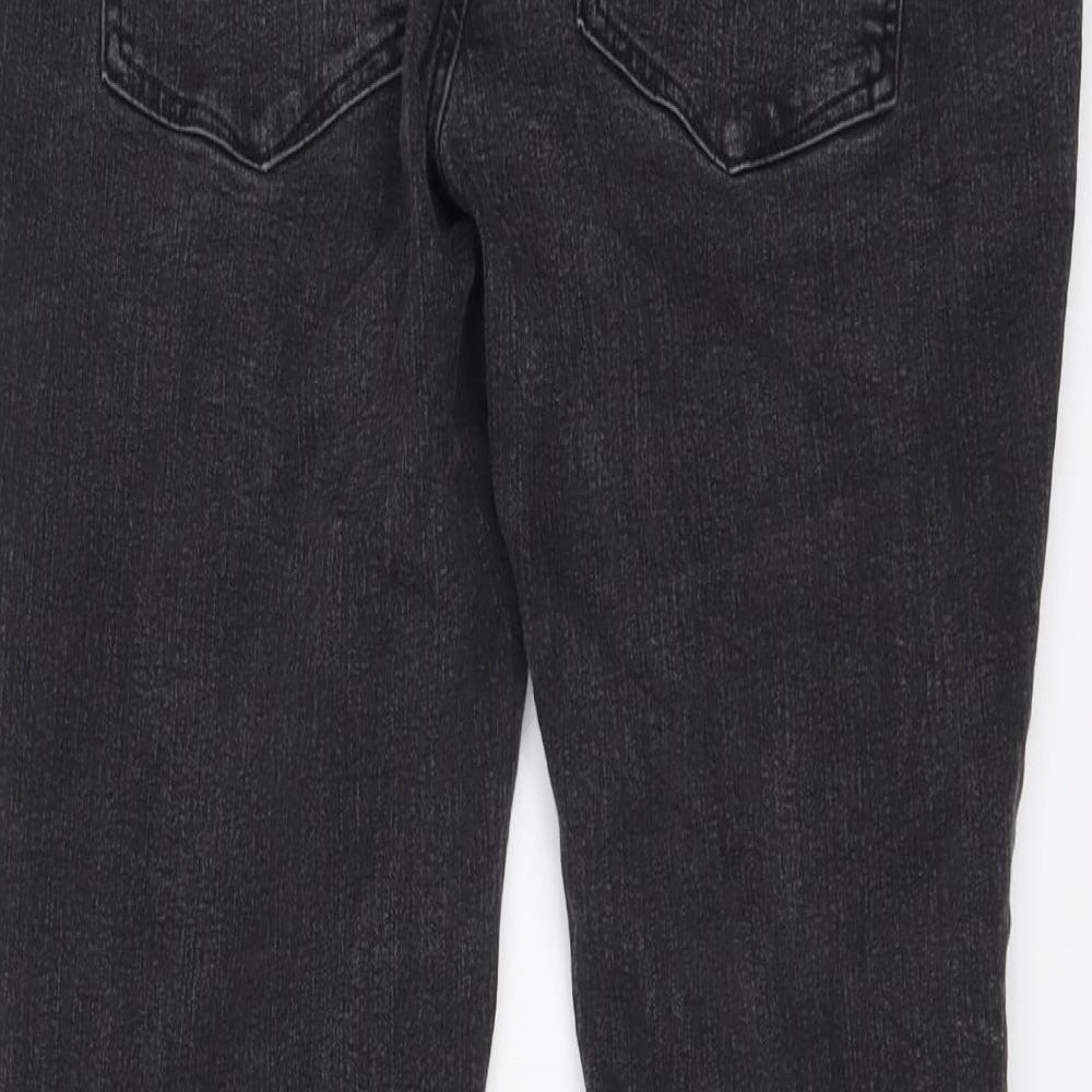 H&M Womens Grey Cotton Jegging Jeans Size 18 L28 in Regular