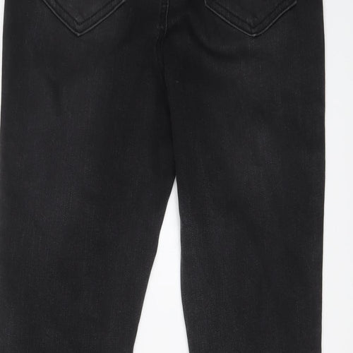 Denim & Co. Womens Grey Cotton Skinny Jeans Size 10 L27 in Regular Button