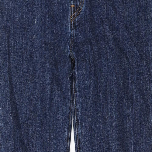 Levi's Mens Blue Cotton Straight Jeans Size 32 in L28 in Regular Button