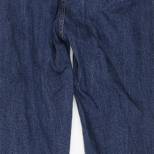 Levi's Mens Blue Cotton Straight Jeans Size 32 in L28 in Regular Button