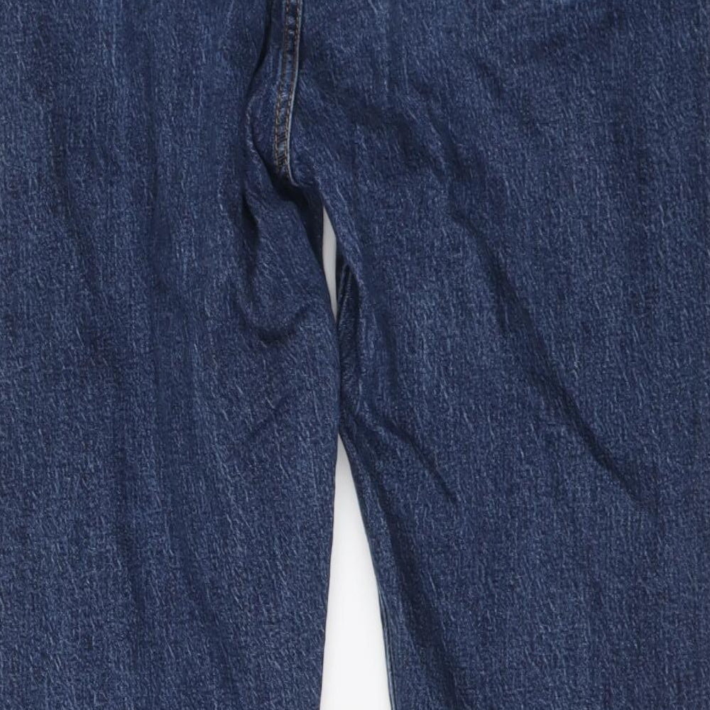 Levi's Mens Blue Cotton Straight Jeans Size 32 in L28 in Regular Button
