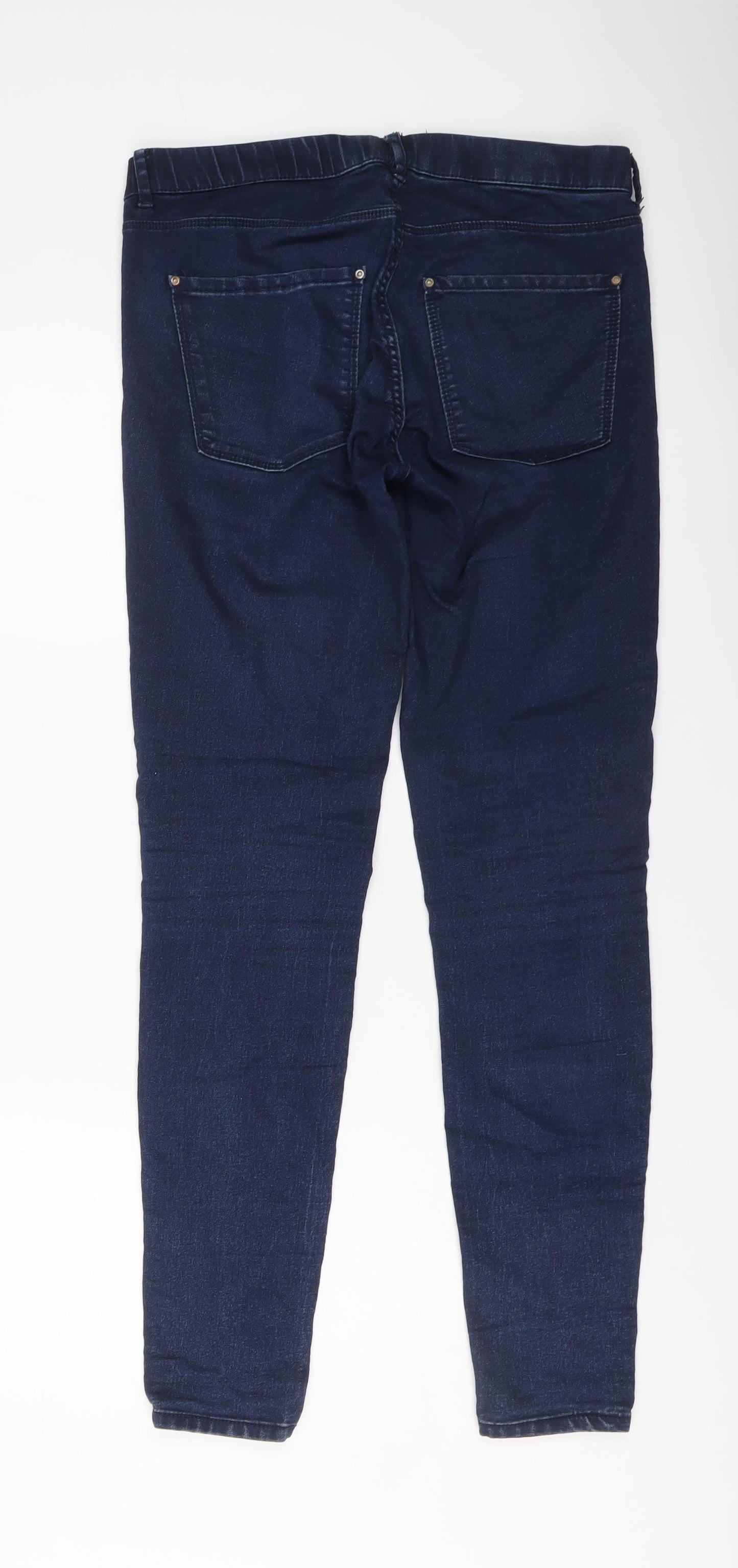 Pull&Bear Womens Blue Cotton Jegging Jeans Size 14 L30 in Regular